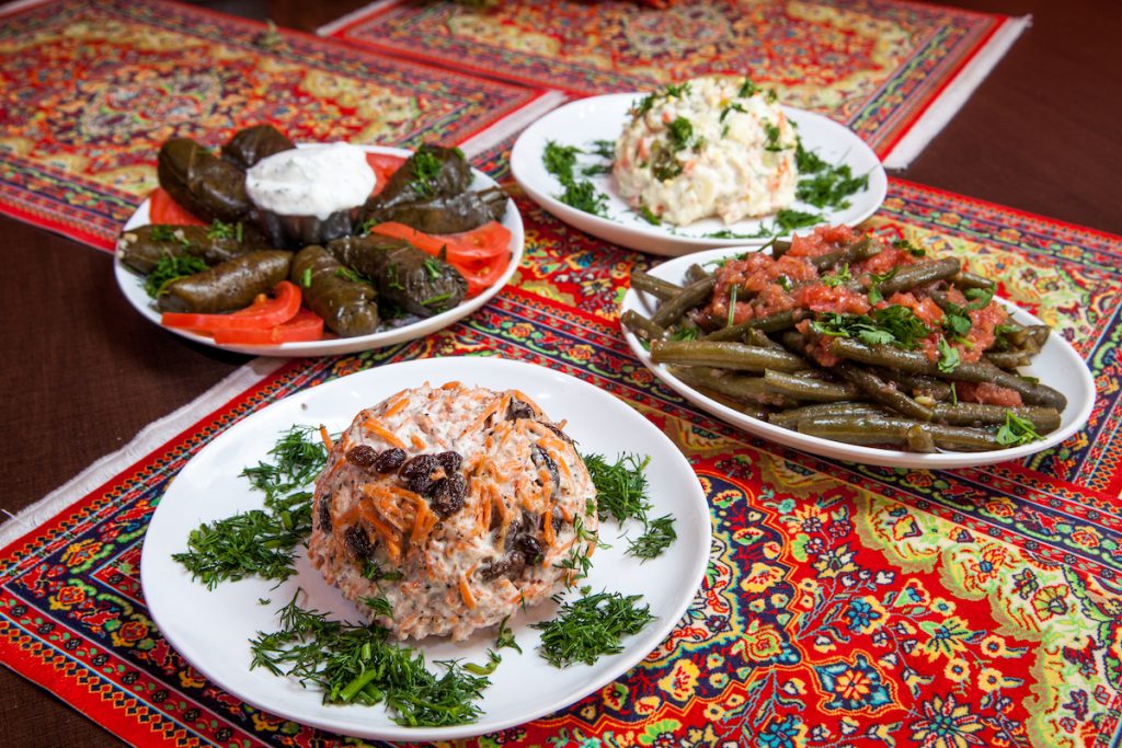 A spread of salads